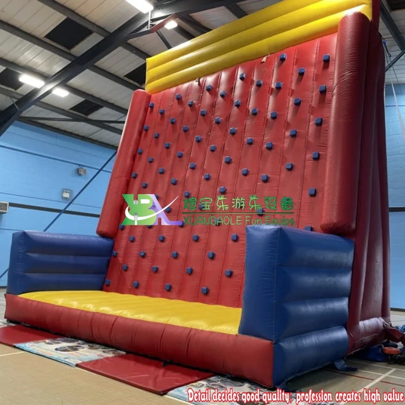 En14960 Approved Outdoor Inflatable Climbing Walls Sport Game 26FT Inflatable Rock Wall